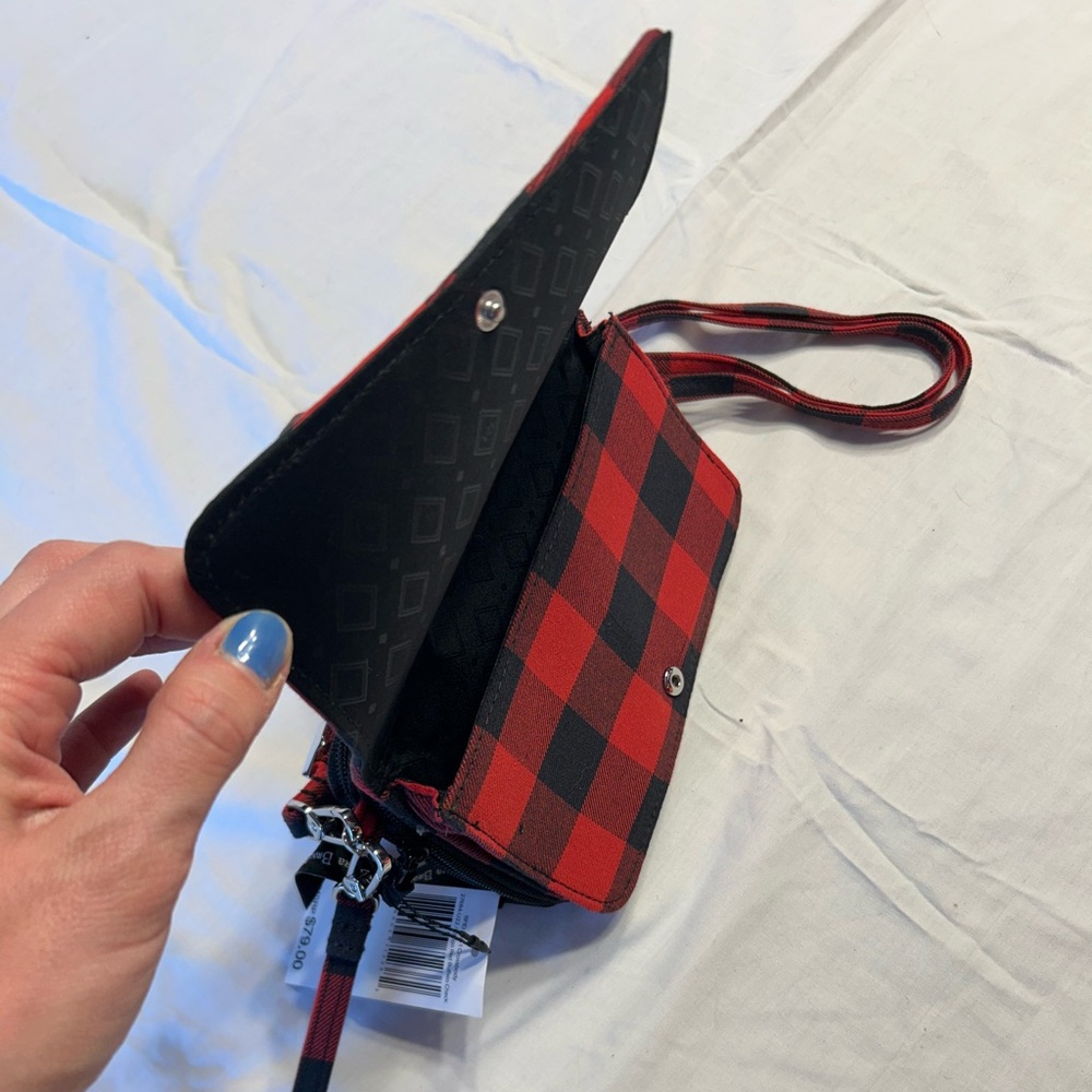 Vera Bradley Red Plaid Crossbody Bag - Picture 4 of 6